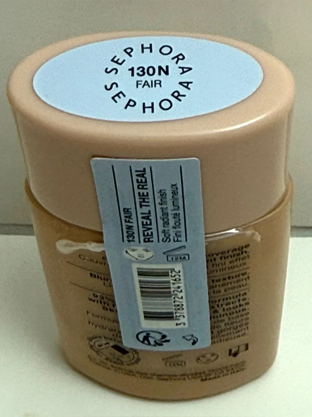 Sephora Reveal the Real 12HR Soft Radiant Skin Tint in 130N Fair